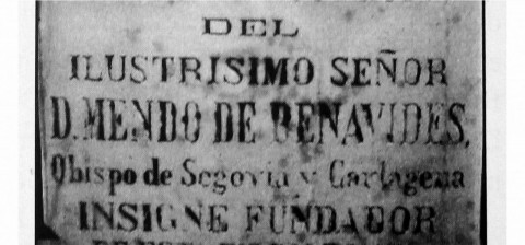Detalles del Enterramiento de D. Mendo de Benavides - Don Lope de Sosa 1913
