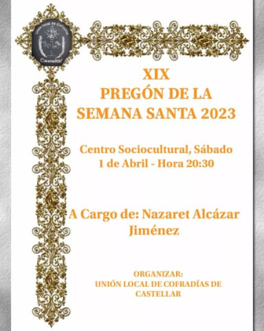 XIX Pregón de Semana Santa - Castellar 2023