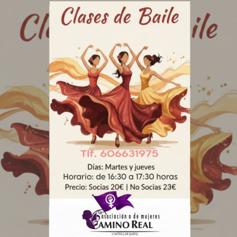 Clases de Baile en la Asociación de Mujeres Camino Real de Castellar