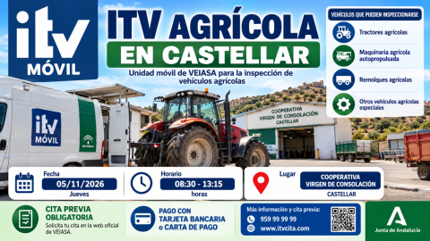 ITV agrícola en Castellar: inspección de maquinaria agrícola el 5 de noviembre