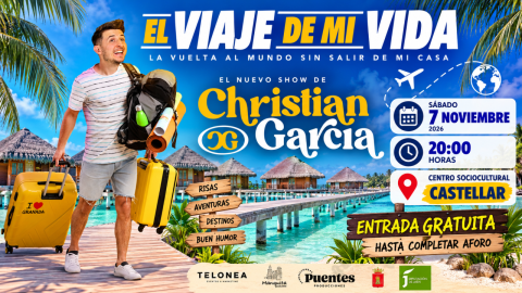Christian García llega a Castellar con su nuevo espectáculo «El viaje de mi vida»
