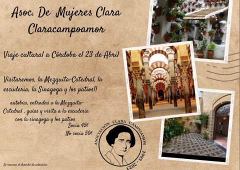 Viaja a la ciudad de Córdoba con la Asociación de Mujeres Clara Campoamor
