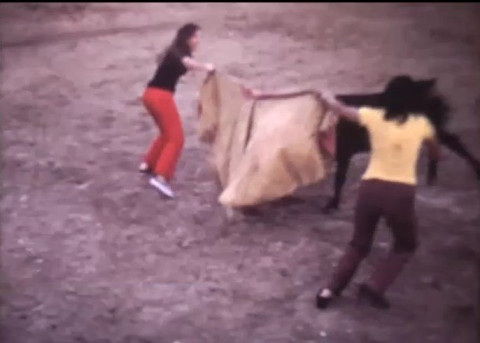 VIDEO - Corrida de toros y vaquilla en fiestas de agosto. Corralón de Don Senén. 1972
