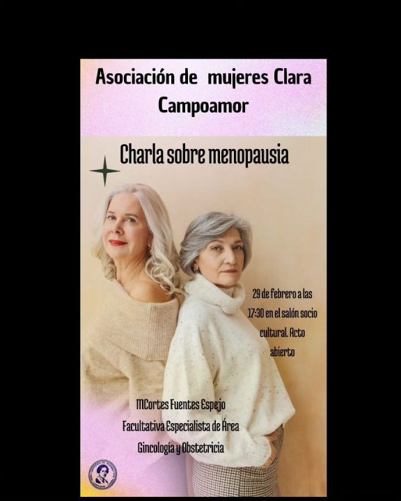 cartel anunciador de la charla